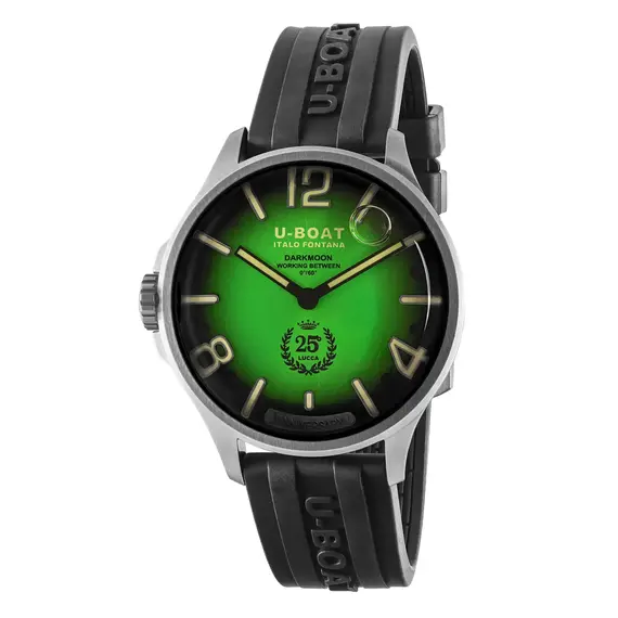 Hodinky U-BOAT Darkmoon 25 SS Green Soleil Limited Edition 2031, Verze: zelená2 