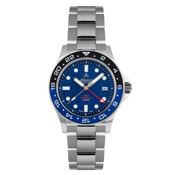 Pánské hodinky Atlantic Mariner GMT 81576.41.59GMT, Verze: modrá 