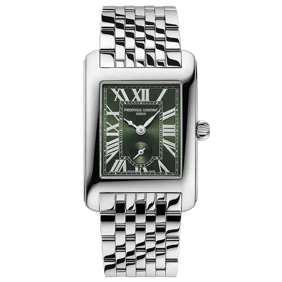 Hodinky Frederique Constant Classics Carree Small Seconds FC-235GR2C6B, Verze: zelená 