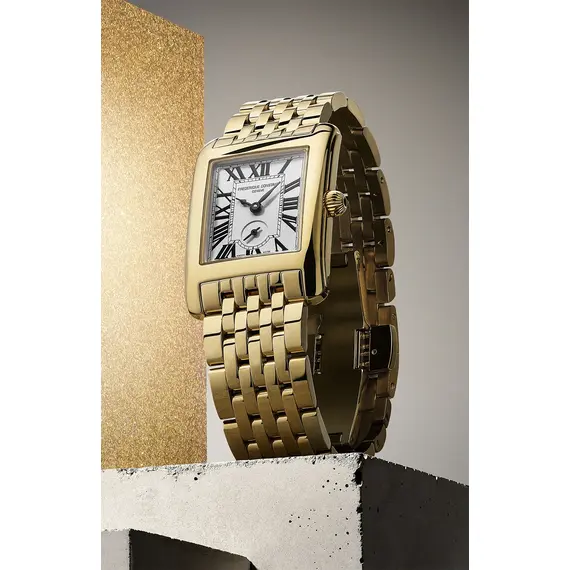 Hodinky Frederique Constant Classics Carree Small Seconds FC-235S2C5B, Verze: žluté zlato , 5 image