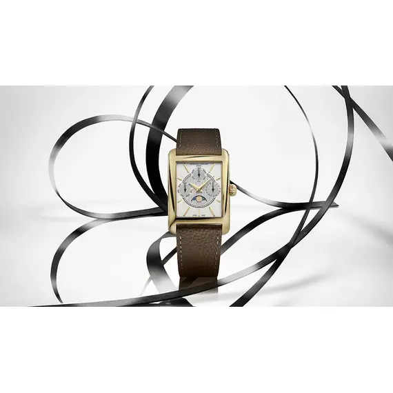 Pánské hodinky Frederique Constant Classics Carree Calendar Moonphase FC-265S4C5, Verze: žluté zlato , 4 image