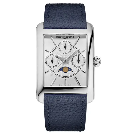 Pánské hodinky Frederique Constant Classics Carree Calendar Moonphase FC-265S4C6, Verze: modrá 