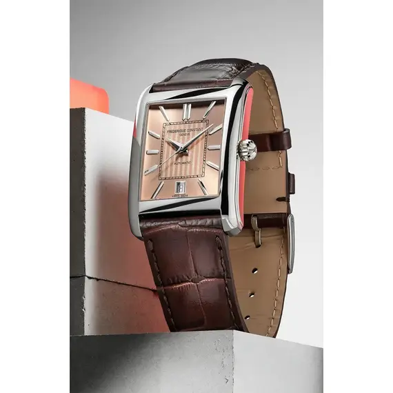 Pánské hodinky Frederique Constant Classics Carree Automatic FC-303SAL4C6, Verze: béžová, krémová , 4 image