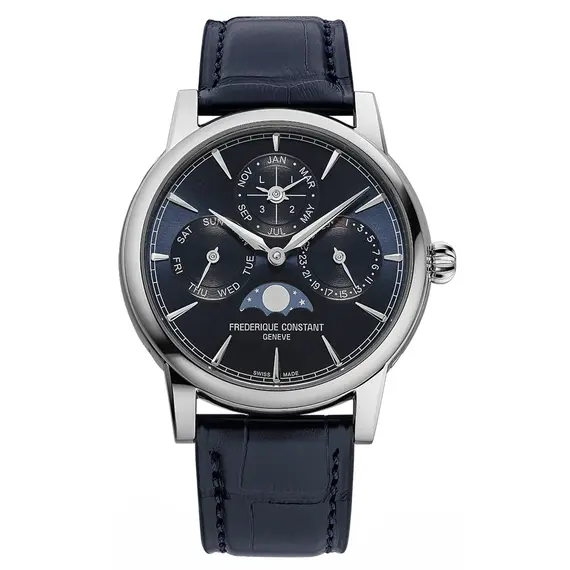 Pánské hodinky Frederique Constant Classic Perpetual Calendar FC-776N3H6, Verze: modrá 