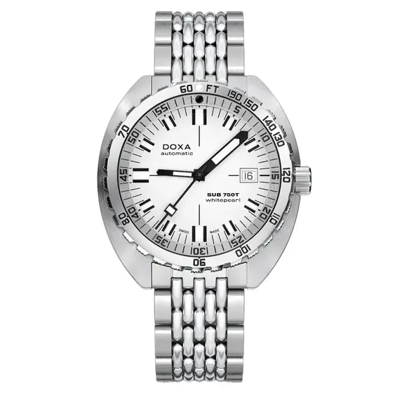 Pánské hodinky Doxa SUB 750T Whitepearl 825.10.011.10, Verze: bílá 