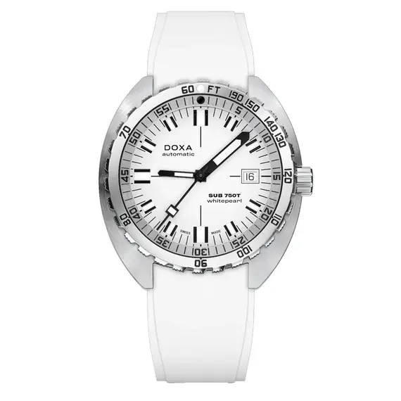 Pánské hodinky Doxa SUB 750T Whitepearl 825.10.011.23, Verze: bílá 