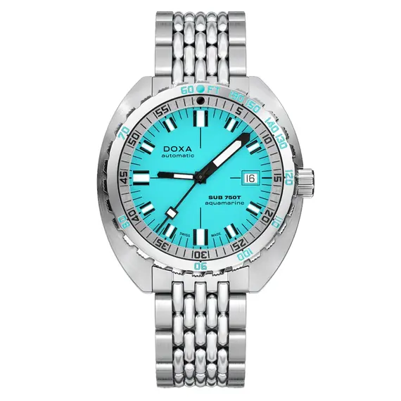 Pánské hodinky Doxa SUB 750T Aquamarine 825.10.241.10, Verze: modrá2 