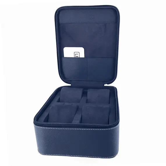 Pouzdro na 4 hodinky Leanschi WPO4-SA12, Verze: modrá , 2 image