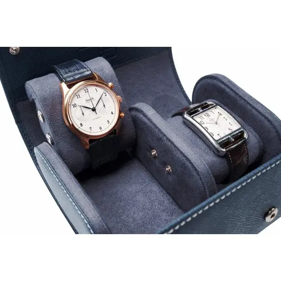 Pouzdro na 2 hodinky Leanschi WRO2-SA12, Verze: modrá , 3 image