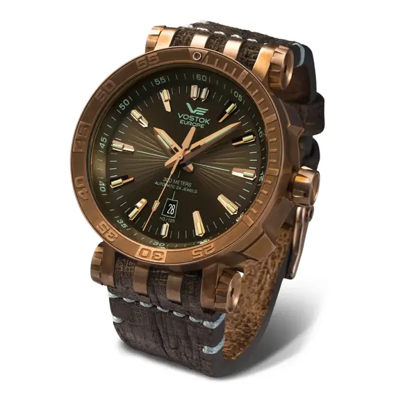 Pánské hodinky Vostok Europe Energia Rocket Bronze NH35A-575O285, Verze: hnědá 