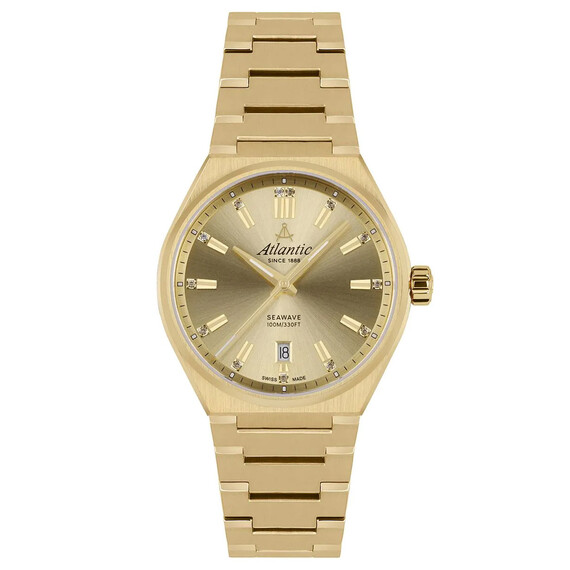 Dámské hodinky Atlantic Seawave Lady 39365.45.31, Verze: žluté zlato2 