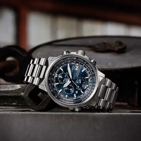 Pánské hodinky Citizen Promaster Sky Radio Controlled AT8300-58L, Verze: modrá , 7 image