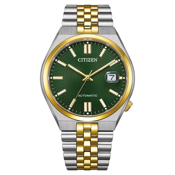 Pánské hodinky Citizen Tsuyosa Mechanical 60 NK0024-54X, Verze: zelená 
