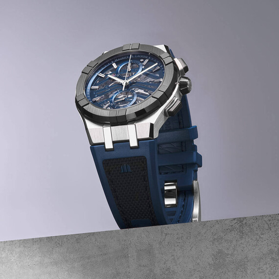 Pánské hodinky Maurice Lacroix Aikonic Automatic Chronograph Skeleton AC8018-SSL20-030-4, Verze: modrá , 3 image