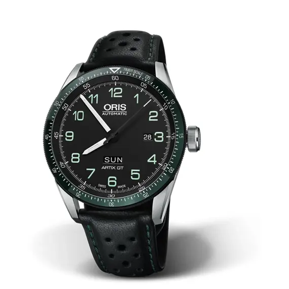 Řemínek Oris Calobra Day Date Limited Edition II 07 5 22 86NB černý 23 mm , 2 image