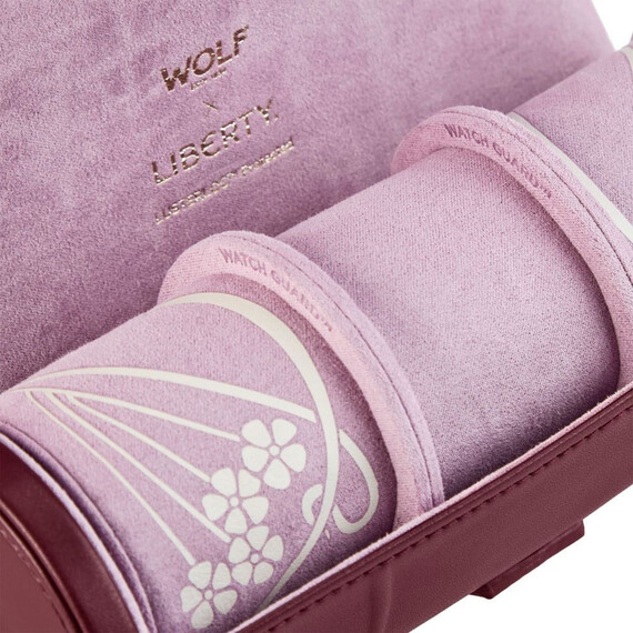 Pouzdro pro 3 hodinky WOLF x Liberty 381527, Verze: vínová , 6 image