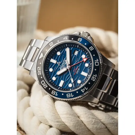 Pánské hodinky Atlantic Mariner GMT 81576.41.59GMT, Verze: modrá , 2 image