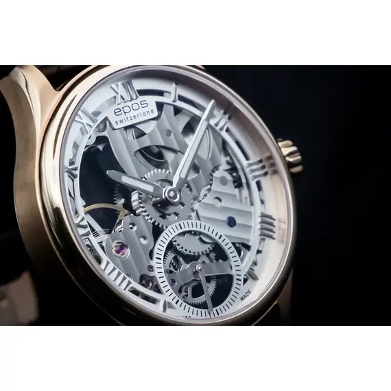 Pánské hodinky Epos Originale Skeleton Limited Edition 3500.165.24.28.25, Verze: růžové zlato3 , 4 image