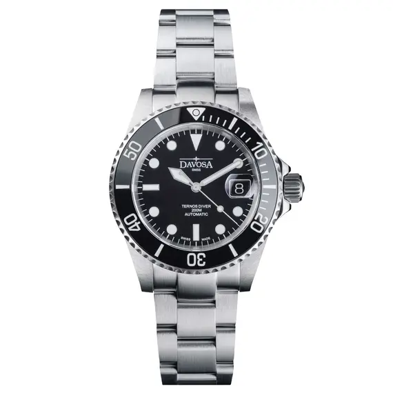 Pánské hodinky Davosa Ternos Diver 161.552.50, Verze: černá 