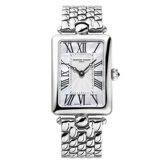 Dámské hodinky Frederique Constant Classics Art Deco Carree FC-200MPW2AC6B, Verze: stříbrná 