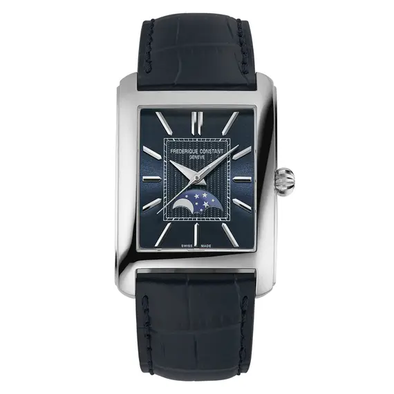 Pánské hodinky Frederique Constant Classics Carree Moonphase Automatic FC-333N4C6, Verze: modrá 