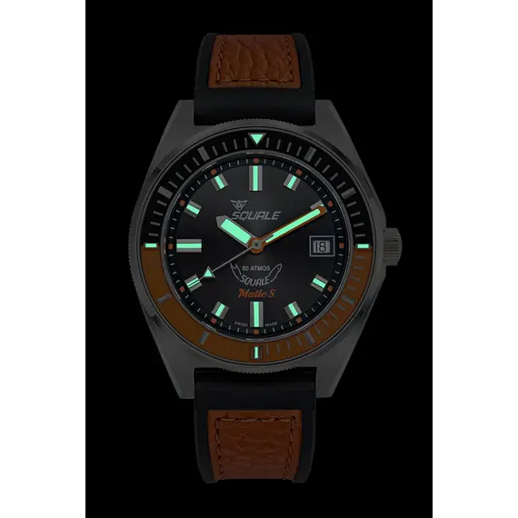 Pánské hodinky Squale Matic S MATICBKOBK.RLOR, Verze: oranžová , 5 image