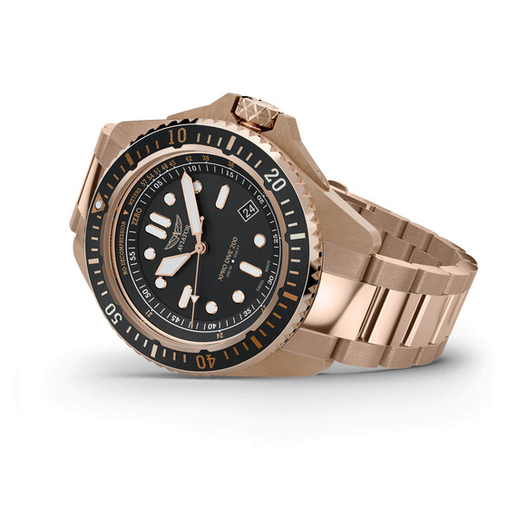Pánské hodinky Aviator XPRO DIVE 200 V.1.42.2.373.5, Verze: růžové zlato , 3 image