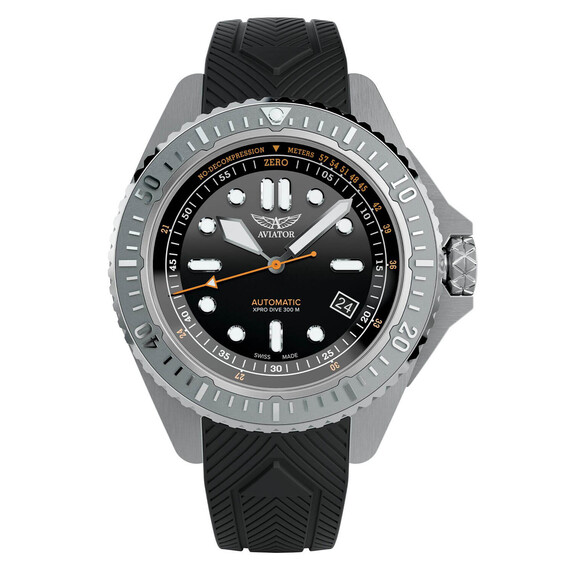 Pánské hodinky Aviator XPRO DIVE 300 Auto V.1.43.0.362.6, Verze: černá 