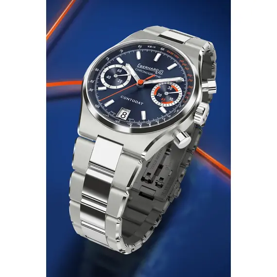 Pánské hodinky Eberhard Contodat Chronographe 31156.01 CA2C, Verze: modrá , 2 image