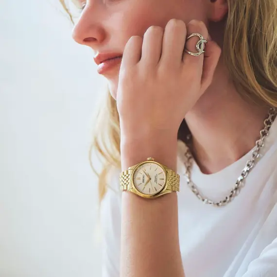 Dámské,Pánské,unisex hodinky Seiko Presage Automatic Classic Series SPB524J1, Verze: žluté zlato , 5 image