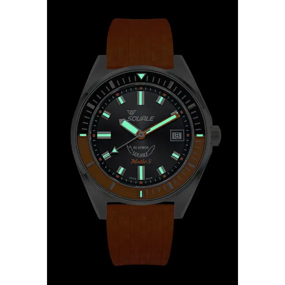 Pánské hodinky Squale Matic S MATICBKOBK.MROR, Verze: oranžová2 , 6 image