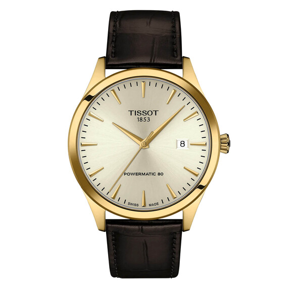 Pánské hodinky Tissot Classic Dream Powermatic 80 T158.407.36.261.00, Verze: žluté zlato2 