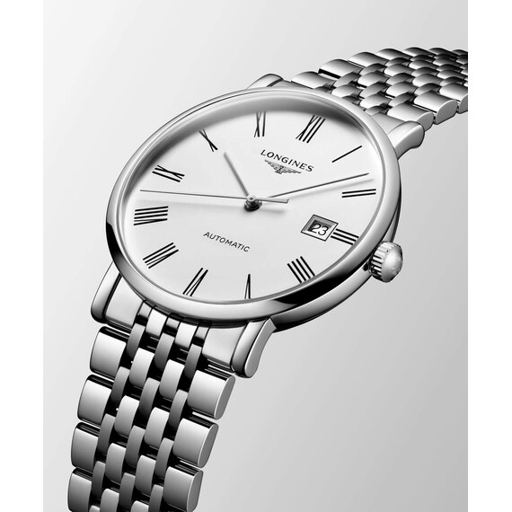 Pánské hodinky Longines Elegant Gent L4.910.4.18.6, Verze: bílá2 , 5 image