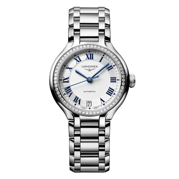 Dámské hodinky Longines PrimaLuna L8.124.0.71.6, Verze: stříbrná3 