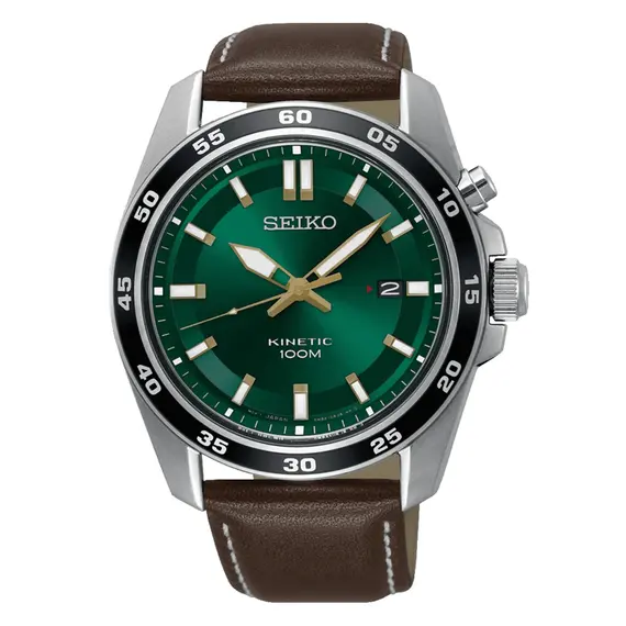 Pánské hodinky Seiko Kinetic SKA791P1, Verze: zelená 