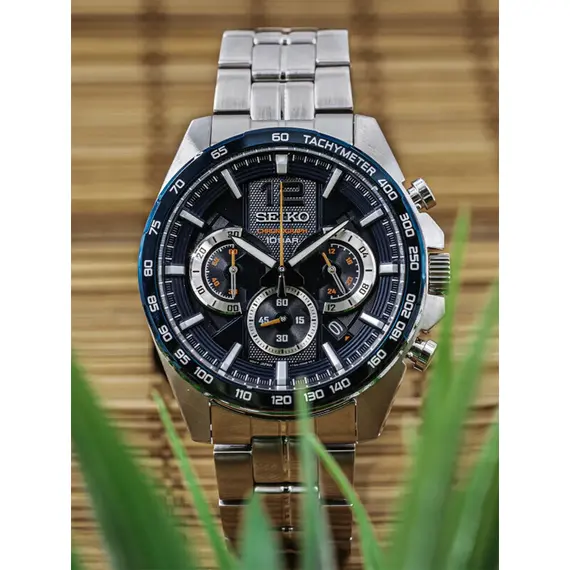 Pánské hodinky Seiko Chronograph SSB345P1, Verze: modrá , 4 image