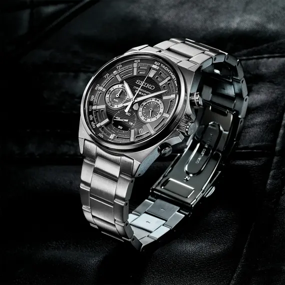 Pánské hodinky Seiko Chronograph SSB397P1, Verze: černá2 , 4 image