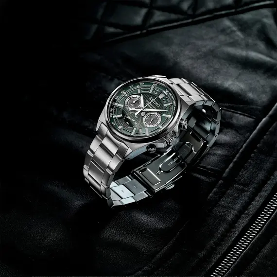 Pánské hodinky Seiko Chronograph SSB405P1, Verze: zelená , 4 image