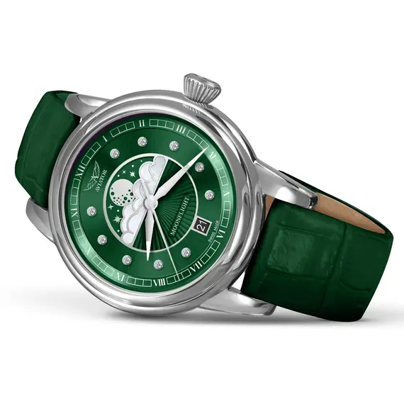 Dámské hodinky Aviator Douglas Moonflight Diamond Polska Edycja V.1.33.0.390.4 PL, Verze: zelená3 , 3 image