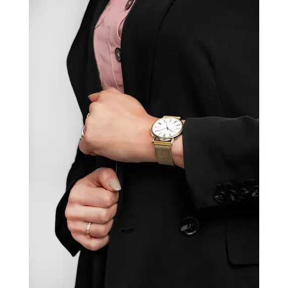 Náramek Hirsch Milanaise zlatý 20, Verze: žluté zlato, Šířka řemínku: 20 , 6 image