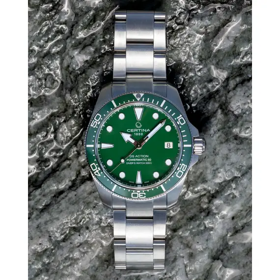 Dámské,Pánské hodinky Certina DS Action Diver Powermatic 80 C048.807.11.091.00, Verze: zelená , 7 image