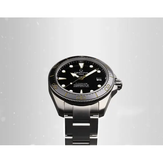 Dámské,Pánské hodinky Certina DS Action Diver Powermatic 80 Titanium C048.807.44.051.00, Verze: šedá , 7 image