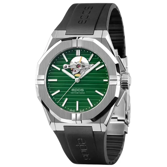 Pánské hodinky Epos Sport Open Heart 3506.133.20.13.55, Verze: zelená2 