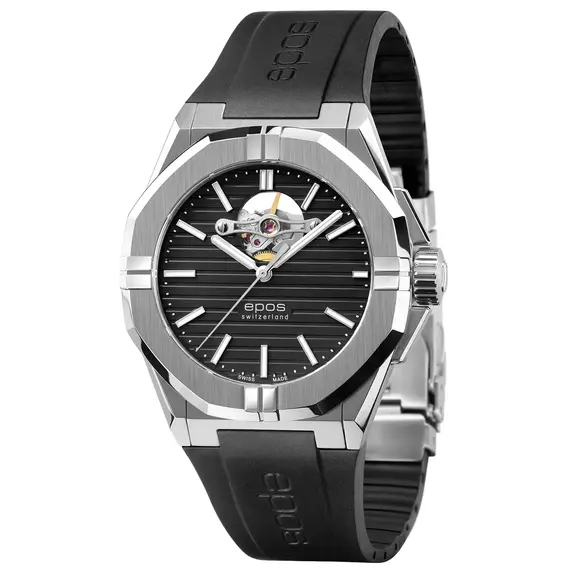 Pánské hodinky Epos Sport Open Heart 3506.133.20.15.55, Verze: černá 