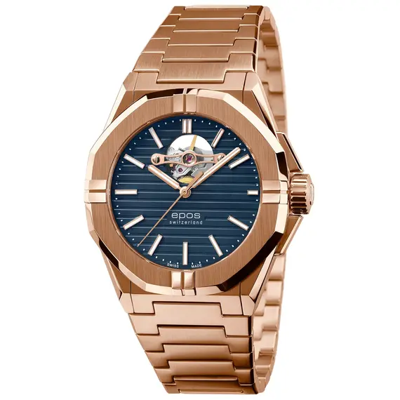 Pánské hodinky Epos Sport Open Heart 3506.133.24.16.34, Verze: modrá 