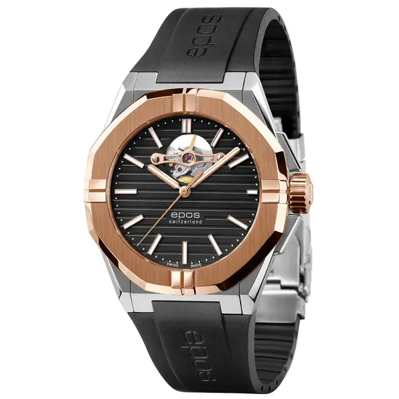 Pánské hodinky Epos Sport Open Heart 3506.133.34.15.55, Verze: černá2 
