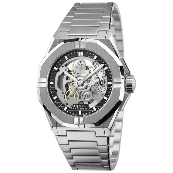 Pánské hodinky Epos Sport Skeleton 3506.139.20.15.30, Verze: černá 