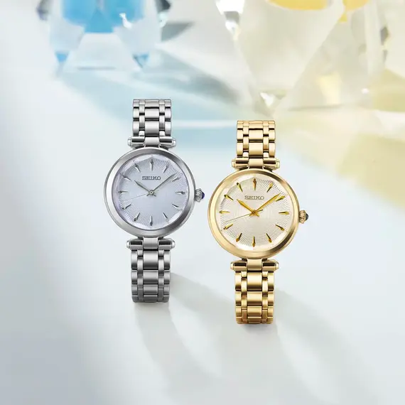 Dámské hodinky Seiko Classique SRZ554P1, Verze: žluté zlato , 5 image