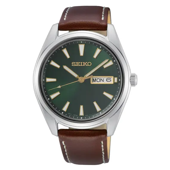 Pánské hodinky Seiko Classic SUR449P1, Verze: zelená 