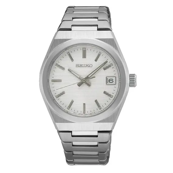Dámské hodinky Seiko Classic SUR573P1, Verze: bílá 